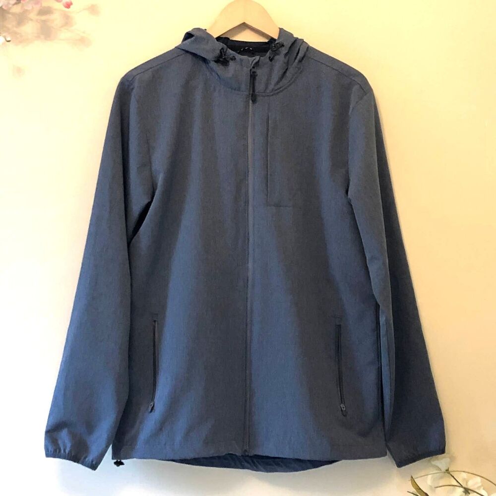 Lightweight Jacket Full Zip Hoody Blue Size S 34-36 SM19620Y